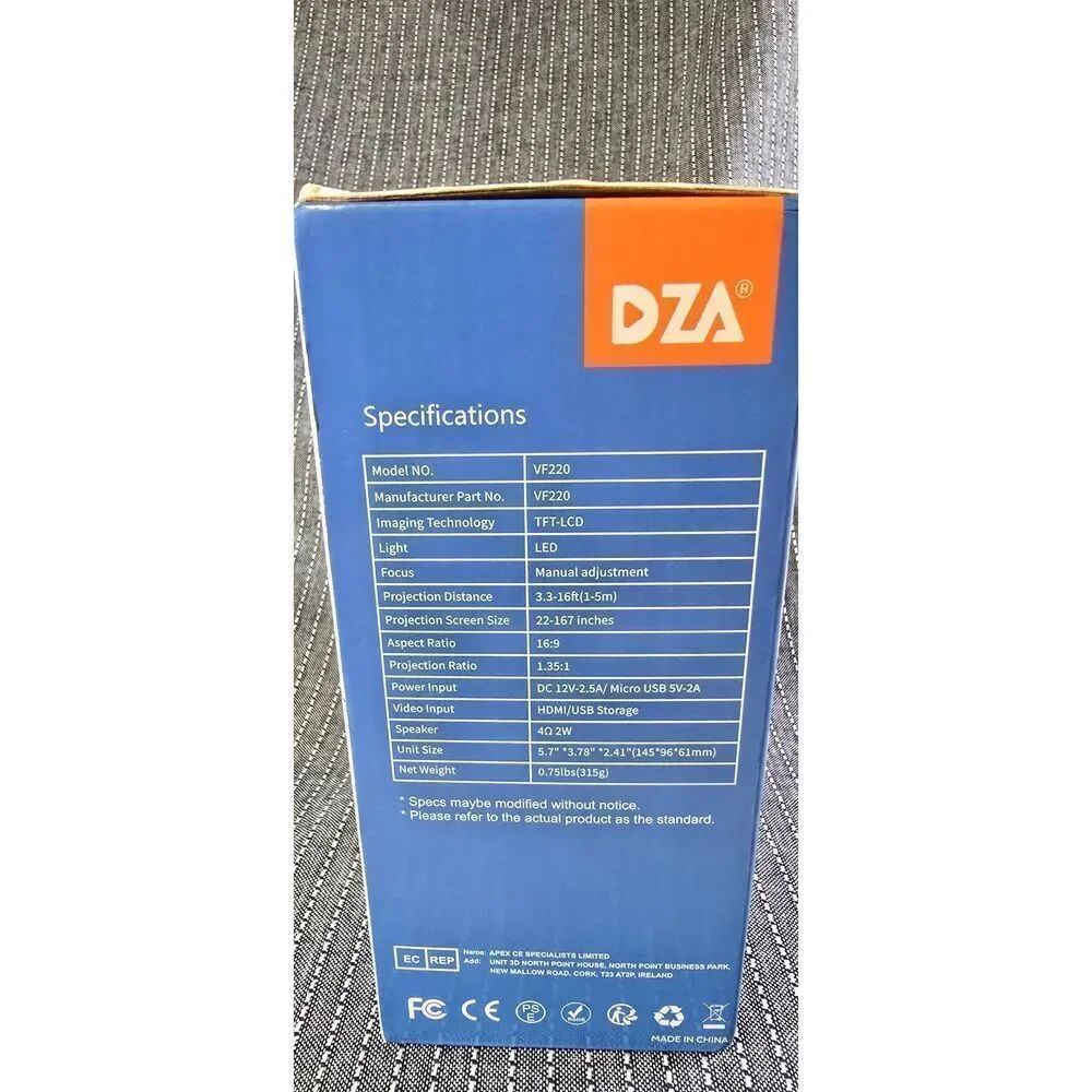 DZA LED Portable and Compact Projector - Picture 2 of 4